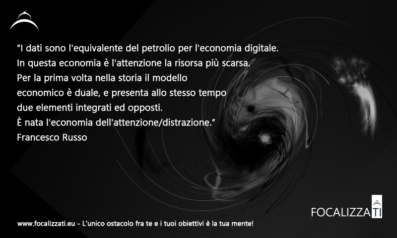 Francesco Russo, consulenze per gestire gli effetti negativi dell'economia dell'attenzione, workhaolism, burnout, information overload, nomofobia, multitasking, stress e infodemia, attraverso la metacognizione per il benessere digitale